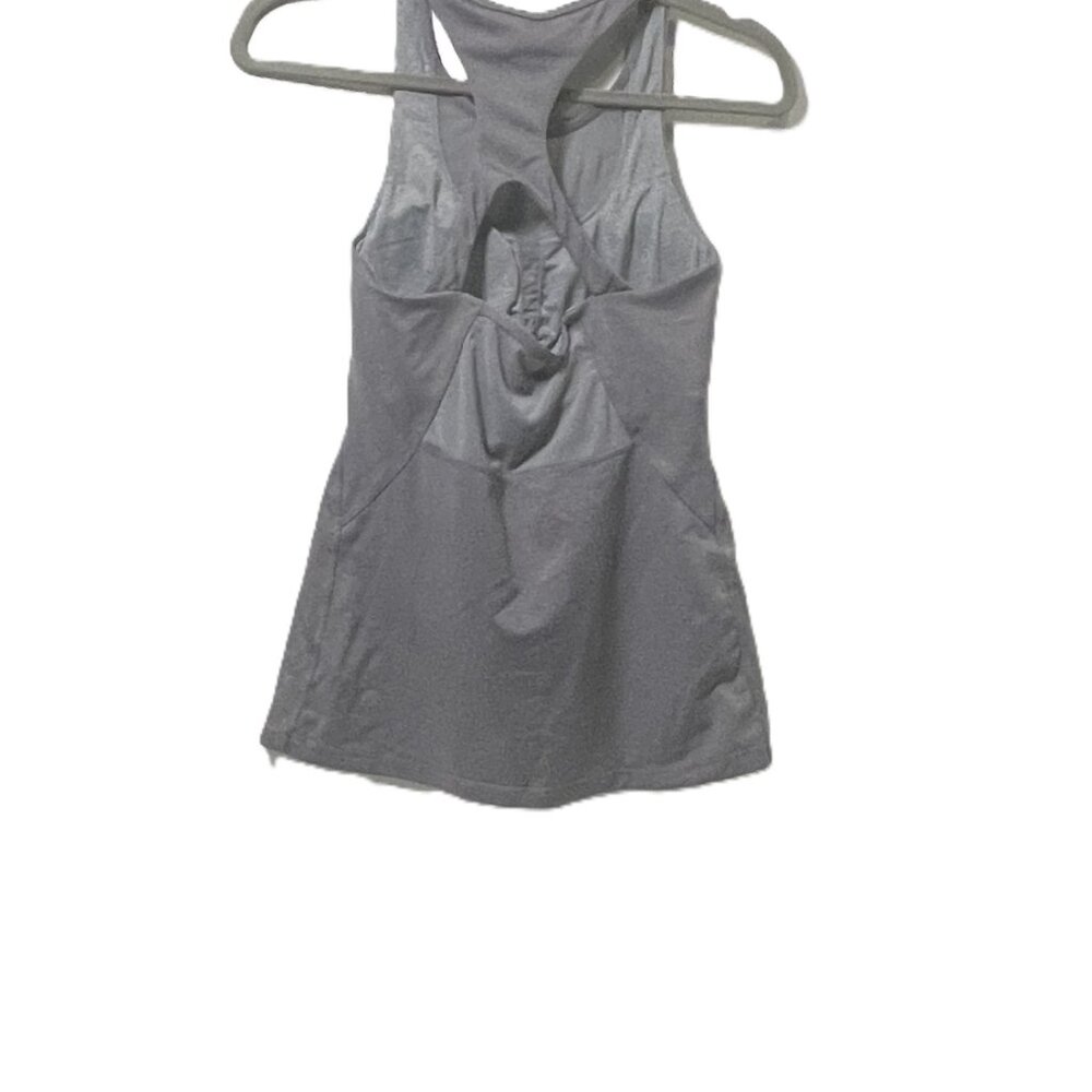 Women's Gray Solid Lightweight Racerback Tank Siz… - image 7
